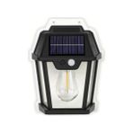 Rustik Tip Güneş Enerjili Bahçe Ev Balkon Teras Veranda Aydınlatması Lambası Solar Aplik Armat