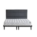 Ruum Store Violet Yatak Seti 160x200 cm Çift Kişilik Yatak Baza Başlık Takımı Orta Sert Yatak Mor Baza ve Başlığı