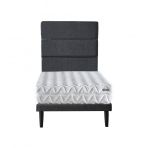 Ruum Store Violet Yatak Seti 90x190 cm Tek Kişilik Yatak Baza Başlık Takımı Orta Sert Yatak Mor Baza ve Başlığı