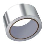 Ruvitape Alüminyum Folyo Düz Bant 72 mm x 25 m Çoklu Pkt Yanmaz Tamir İzolasyon Aspiratör Davlumbaz Egzost Flex Boru Soba Boru Bandı - 3 ADET