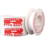 Ruvitape Ptfe Teflon Bant-Ruvıtape (12mmx10mt) 10'Lu - Beyaz