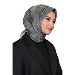 Rüya Desen Gri Soft Pamuk Eşarp