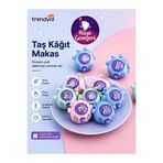 Rüya Gezegeni 1 Adet Mini Taş - Kağıt - Makas Oyunu Anahtarlık , Parmak Oyuncağı , Parti Hediye , Stres Giderici Hediye