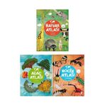 Rüya Gezegeni Böcek Atlası - Hayvan Atlası - Ağaç Atlası Taze Kitap 3'lü Atlas Set