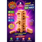 Rüya Gezegeni Kat Kat Ahşap Denge Oyunu Jenga 54 Parça Eğitici Zeka Oyunu