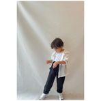 RÜYA KİDS Erkek Çocuk Dantel Gömlek-T-shirt-Pantolon Bayramlık Alt Üst 3 Lü Takım
