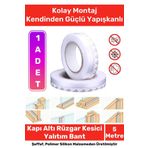 Rüzgar Kesici Ses Böcek Toz Önleyici Yalıtım Kapı Pencere Isı Izolasyon Şeffaf Şerit Bant 5mt 1 Adet