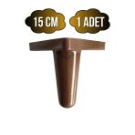 Rüzgar Plastik 15Cm Ayak Mobilya Masa Ve Dolap Ayağı(15Cm)(Ahşap Desenli)(Kahverengi) Ahşap Rengi 15Cm 15Cm - 1 Adet