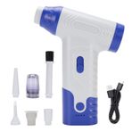 RV Için Air Duster Kiti, Elektrikli Süpürge, 130000rpm Yüksek Hızlı Elektrikli Hava Üfleyici Elde Araba Vakumu (BLUE)