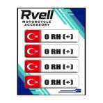 Rvell Beyaz Kan Grubu Damla Sticker 4 Lü 0+