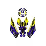 Rvell Cf Moto 250Sr ( 2020-2024) Uyumlu Tank Pad Set Sarı , Mor