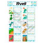 Rvell İsim Etiketi Dinazor Temalı 20 Adet 005