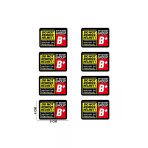 Rvell Motosiklet Kan Grubu Sticker Set 8 Adet (B+)