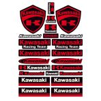 Rvell Motosiklet Kawasaki Uyumlu A4 Sticker Set 002