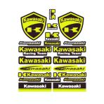 Rvell Motosiklet Kawasaki Uyumlu A4 Sticker Set 005