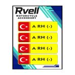 Rvell Sarı Kan Grubu Damla Sticker 4Lü A-