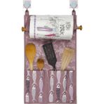 Rvrthc Çok Amaçlı Ahşap Kulplu Mutfak Peçete Askılığı ve Kaşıklık - 10 x 10 cm