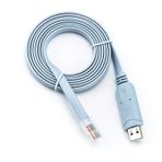 RW RoutersWholesale Cisco Uyumlu Konsol Kablosu, 6ft, FTDI USB'den RJ45'e Konsol Kablosu/Windows 7, 8 / Vista/MAC/Linux / RS232 Switch Router