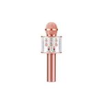 RXP Bluetooth Hoparlör Aux Usb Mikro Sd Kart Girişli Rose Gold Karaoke Mikrofon Ws-858