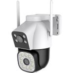 RXR C14-WF Wi-Fi Dış Ortam Çift Lensli 3+3 MP 360 Derece PTZ Gece Görüşlü Akıllı Güvenlik Kamerası