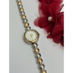 Ry Collections Nipon Model Çelik Gold ve Gümüş Taş Detaylı Vintage Zarif Kadın Saat - Gold - Gümüş