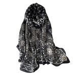 Ryakos Atkı Kış Kadın Eşarp Baskı Pamuklu Başörtüsü Eşarp Şal Sarar Pashmina Boyun Eşarp kış eşarp (Color : YM169-3, Size : 180x90cm)