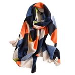 Ryakos Atkı Kış Kadın Eşarp Baskı Pamuklu Başörtüsü Eşarp Şal Sarar Pashmina Boyun Eşarp kış eşarp (Color : YM9-3, Size : 180x90cm)