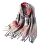 Ryakos Pashmina C Kaşmir 260x35 cm Ekose Kadın Atkı