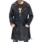 Ryan Gosling Blade Runner 2049 Officer k Siyah Hakiki Deri Mont - Erkek Kış Gerçek Deri Ceket - Erkek Siyah Trençkot - Kış Sıcak Ceketler Erkek UK - Kürk Deri Ceket, Brown Fur, XS