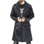 Ryan Gosling Blade Runner 2049 Officer k Siyah Hakiki Deri Mont - Erkek Kış Gerçek Deri Ceket - Erkek Siyah Trençkot - Kış Sıcak Ceketler Erkek UK - Kürk Deri Ceket, Siyah Kürk, XL