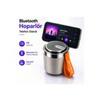 Ryan MagSafe Uyumlu Manyetik Bluetooth Hoparlör Telefon Standı Taşınabilir Mini Hoparlör