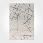 Ryleigh Krem Çizgili Modern Geometrik Etnik Desenli Boho Makinada Yıkanabilir Hafif Hav Toz Vermez Leke Tutmaz Kaymaz Taban Dijital Makine Baskı Halı Oturma Odası Salon Yolluk Koridor Mutfak Halısı
