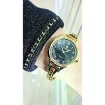 Rym-5036 32Mm Kadın Kol Saati - Rakam Detaylı - Gold - Paslanmaz Çelik Gold-Siyah