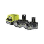 Ryobi 18V Akü Şarj Cihazı Seti 2x4.0Ah Lityum+ Pil ve IntelliCell Teknolojisi ile Güçlü Performans 5133005092 RC18120-240X