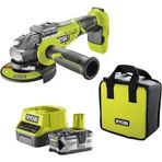 Ryobi R18AG7-140S 125 mm 18 V Kömürsüz Çantalı Taşlama