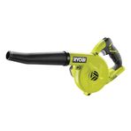 Ryobi R18RB-0 kablosuz üfleyici 18V R18RB-0, talaş, ağaç/metal talaşı için uygun, 3 hız ayarı, yüksek kaliteli kauçuk hortumlu, GripZone, ONE+
