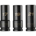 Ryobi RHDIS3PC Derin Lokma Seti 3 Parça 1/2 (17-19-21) (5132006070)