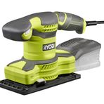 Ryobi RSS280-S titreşimli zımpara 280 W RSS280-S, ince/bileme için ideal, zımpara yüzeyi 93 x 185 mm, hızlı zımpara kağıdı değişimi için cırt cırtlı bant, döngüsel toz emme sistemi, GripZoneTM