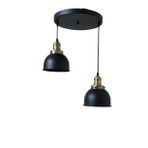 Rys Retro Metal 2 Li Eskitme Duylu Dekoratif Rustik Sarkıt Avize Çap :30 Cm