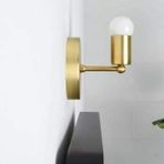 Rys Retro Metal Mat Gold Dekoratif Duvar Aplik