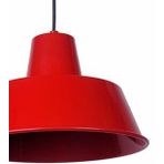 Rys Retro Metal Sarkıt Avize Rustik Tekli Kırmızı Sarkıt Cafe Mutfak Aydınlatma Çap:35 cm