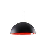 Rys Tasarım Retro Parlak Siyah Içi Kırmızı Metal Sarkıt Avize 40 cm - 1
