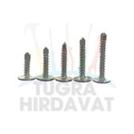 Rysb 3,9x22 mm 100 Adet Beyaz Pul Başlı Matkap Uçlu Vida Otomatik Vida