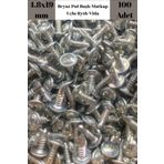 Rysb 4,8X19 Mm 100 Adet Beyaz Pul Başlı Matkap Uçlu Vida Otomatik Vida