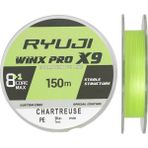 Ryuji Winx Pro X8+1 (X9) 150M Chartreuse Örgü - İp Misina 0.16Mm 12.2Kg