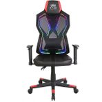 Ryze Breeze Oyuncu Koltuğu - Rgb Siyah/kırmızı 74X124-134X50 cm - Siyah - Kırmızı