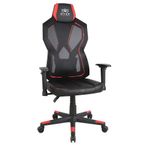 RYZE Breeze Oyuncu Koltuğu - RGB Siyah/Kırmızı 74x124-134x50 cm