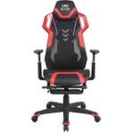 Ryze Techno-Cool Oyuncu Koltuğu - Rgb - Siyah/kırmızı 74X119-129X51 cm - Siyah - Kırmızı