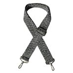 RZ RY ZAGA Çanta Askısı Desenli Pamuklu Kolon Tokası Ayarlanabilir Nikel Tokalı Çanta Sapı 4cm X 125cm