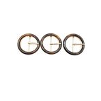 RZJHP İç 35/50 mm 5 Parça Kombinasyon Kemer Tokası, Metal Reçine, İpek Eşarp, Halka, Klip, Bel Tokası, Tişört, Kravat Klipsleri, Kadınlar için DIY Mont